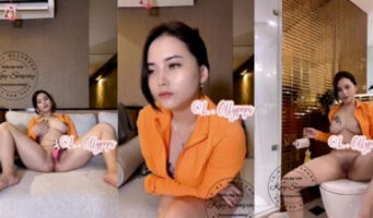 Miss Kay Ngangkang Colmek Dildo Geter Baju Orange Viral